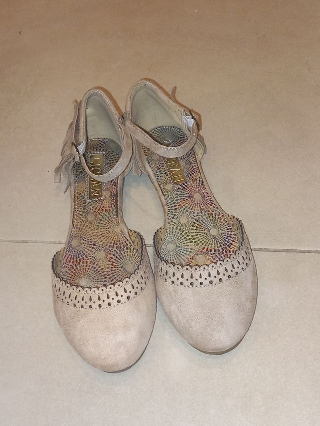 Zapatos Bailarinas LICEAN Beige Mujer