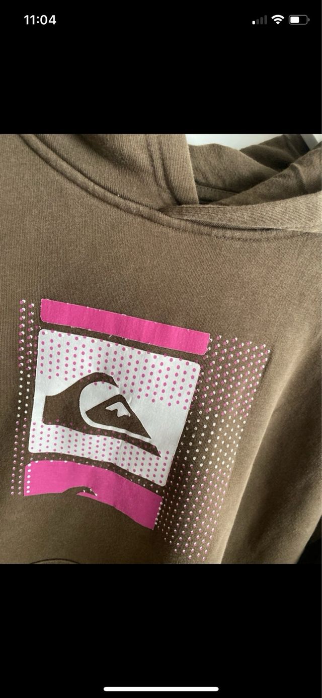 Sudadera Quiksilver Talla 16 Marrón