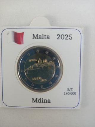 Moneda 2€ Buey Malta 2025