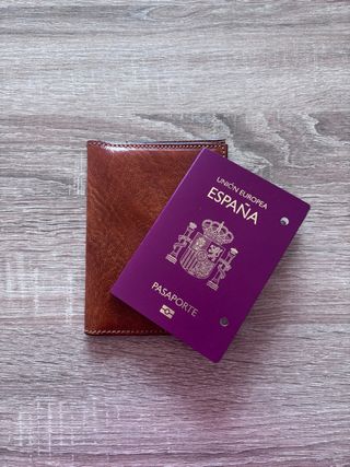 Cartera piel para pasaporte