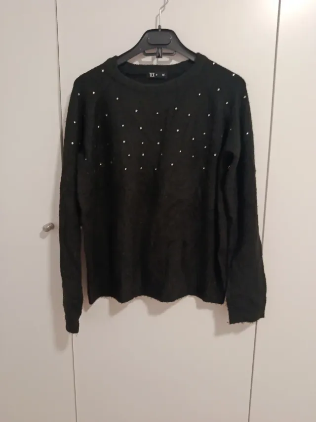 Chaleco Negro con Brillantes Talla M