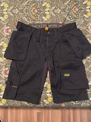 Pantalón corto trabajo Snickers negro