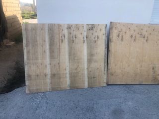 Three large pieces of 9mm plywood
