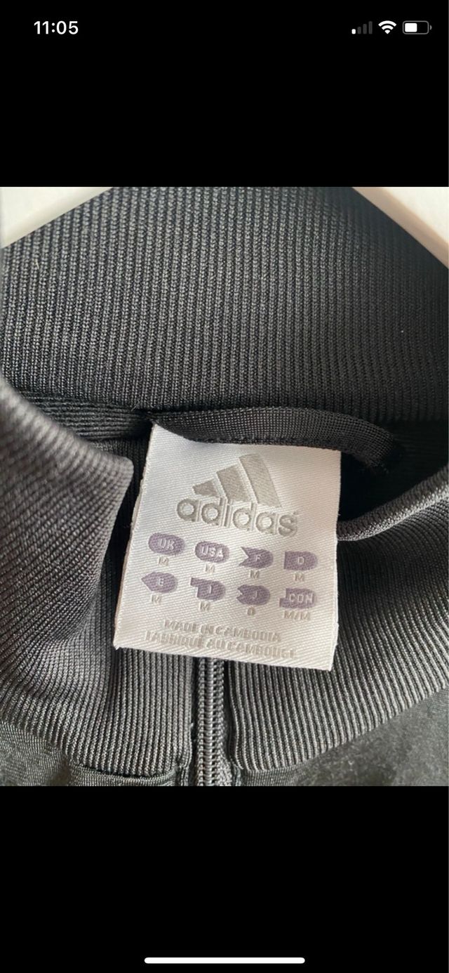 Sudadera Adidas Negra y Gris