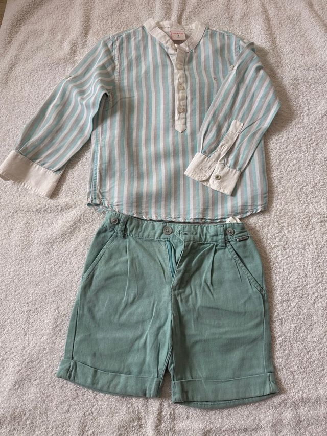 Conjunto lino niño Boboli T5
