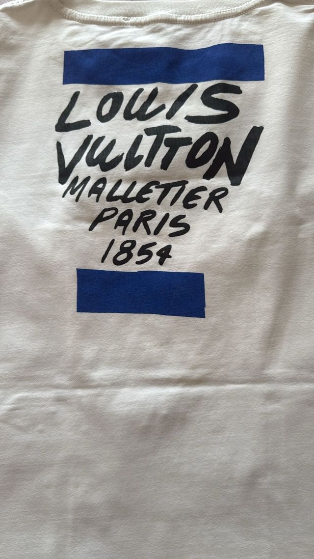 Camiseta Louis Vuitton Paris Azul y Blanca