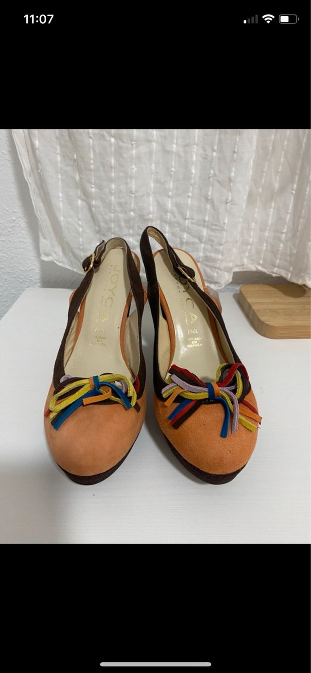 Zapatos salón JOYCA naranja/marrón T38