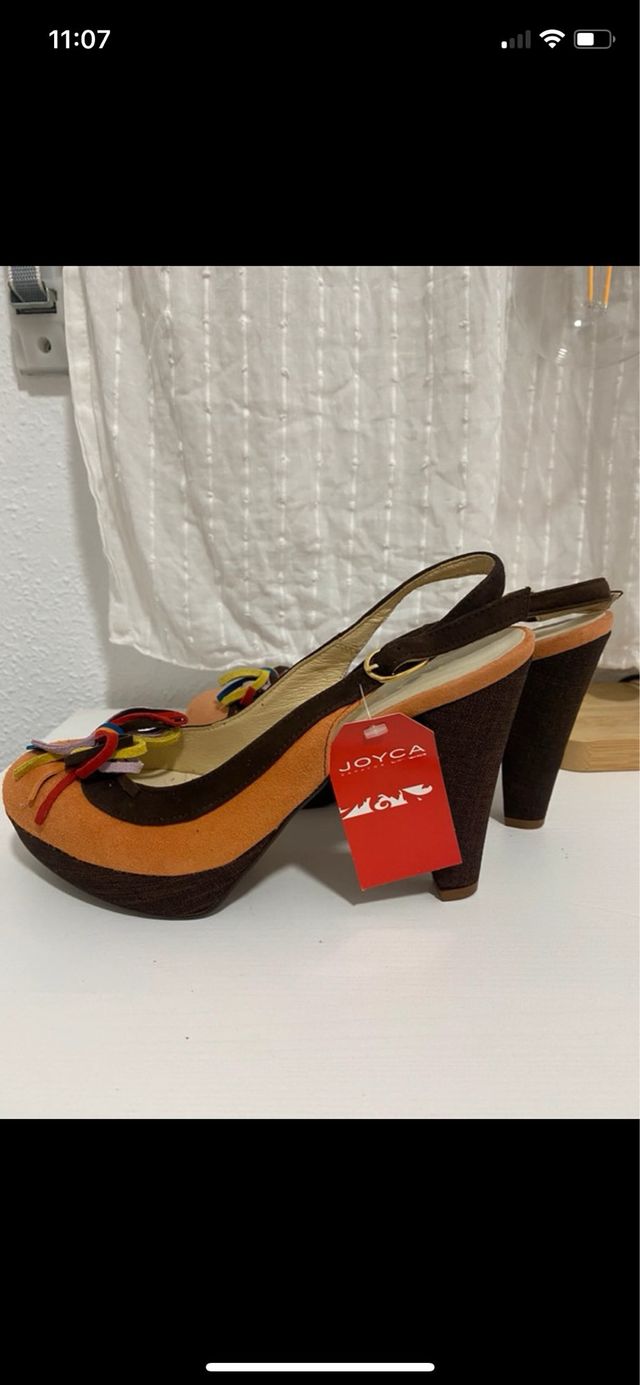 Zapatos salón JOYCA naranja/marrón T38