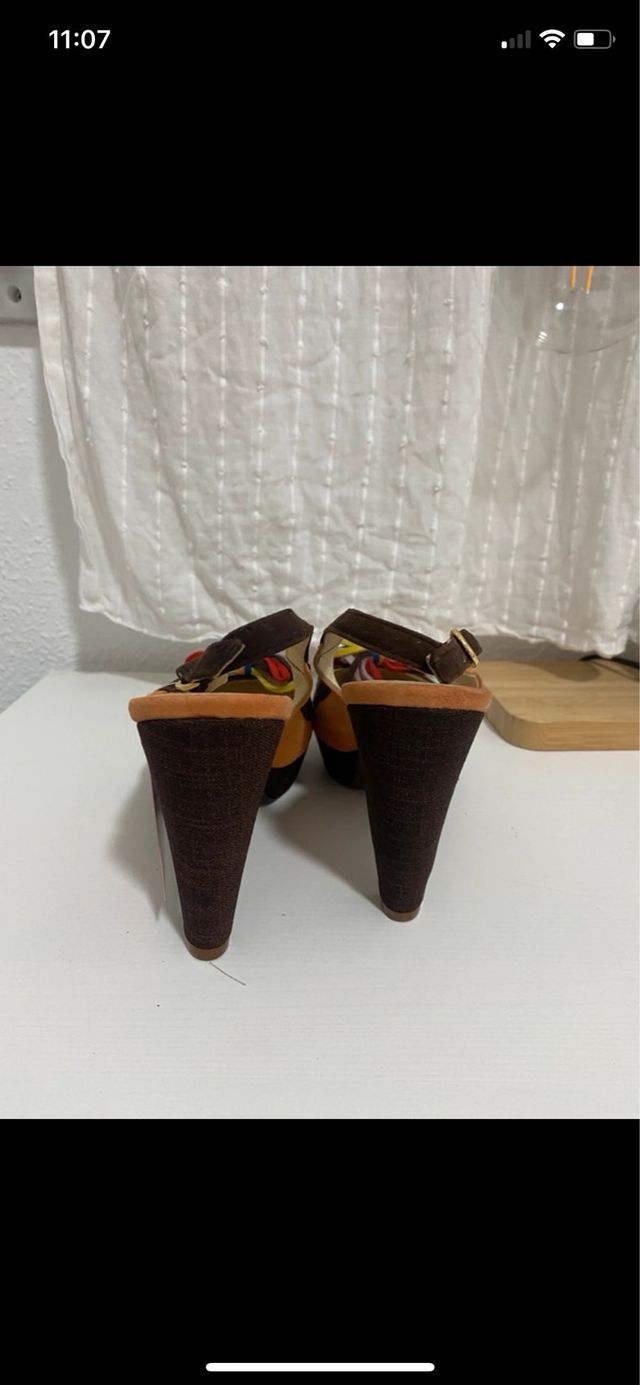 Zapatos salón JOYCA naranja/marrón T38