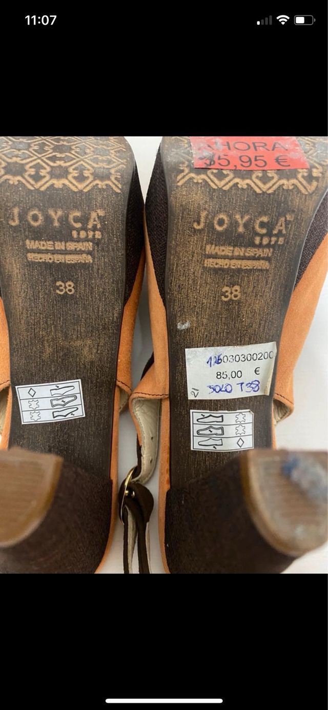 Zapatos salón JOYCA naranja/marrón T38