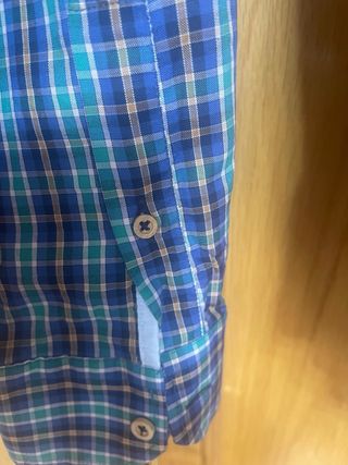 Camisa Makarthy cuadros azul y verde XXL