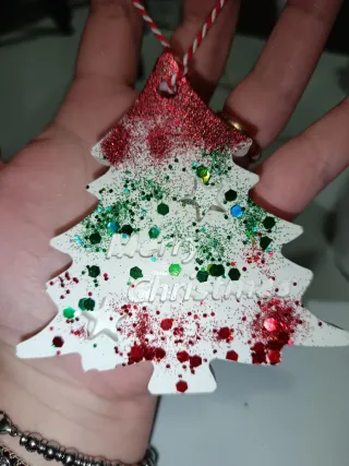 Decorazione Albero di Natale Glitter