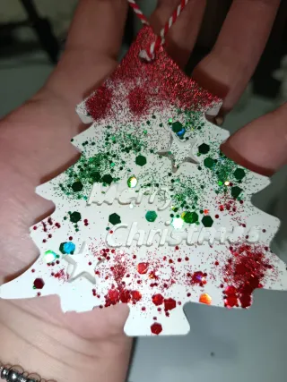 Decorazione Albero di Natale Glitter
