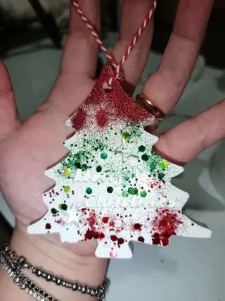 Decorazione Albero di Natale Glitter