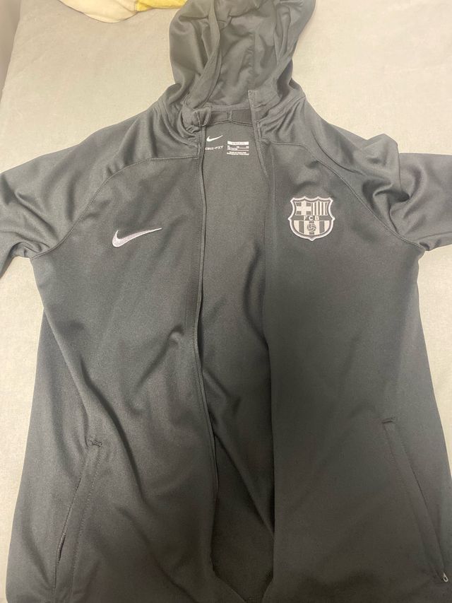 Chándal Niño Oficial FC Barcelona Talla XL negro