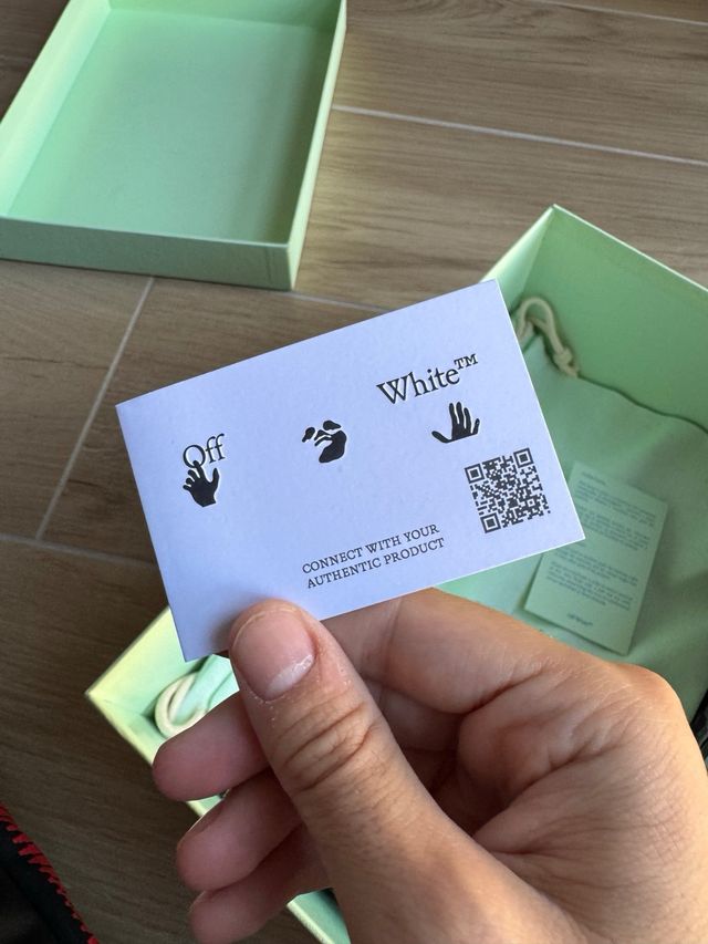 Scarpe Off-White Vulcanized Bianche Rosse 41