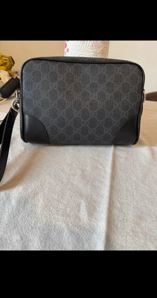 Pochette Gucci monogram grigio e nero