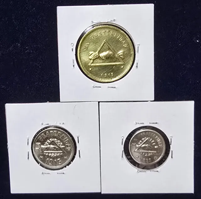 Lote 3 Monedas Cooperativa La Fraternidad