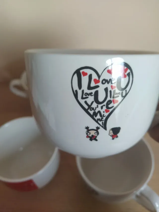 6 Tazas de cerámica Pucca