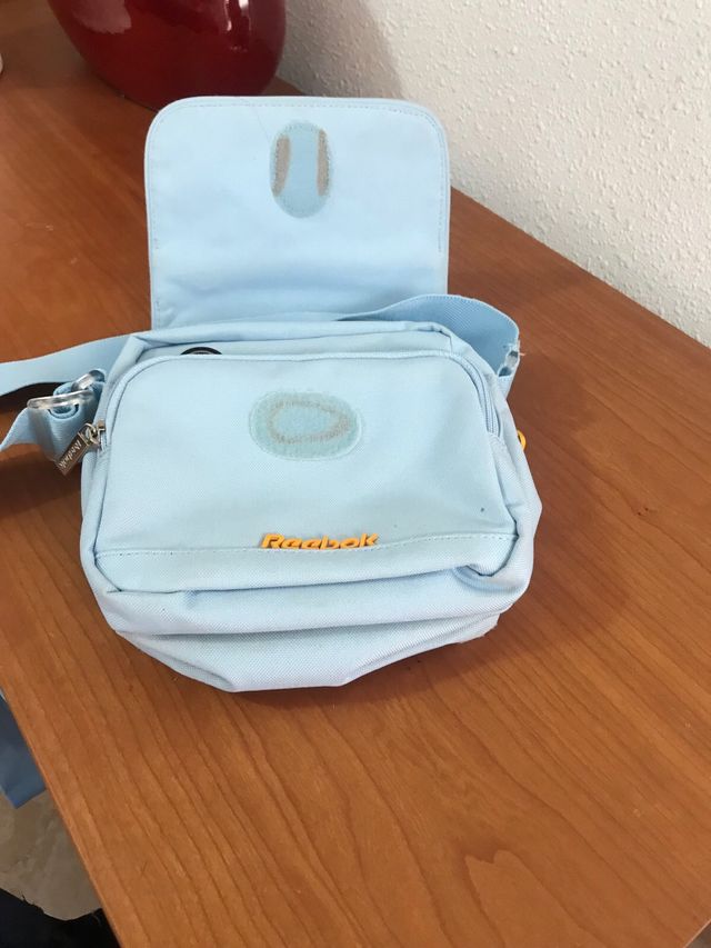 Bolso bandolera Reebok azul y naranja