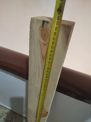 Listones de madera de pino