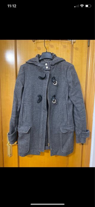 Abrigo Massimo Dutti gris