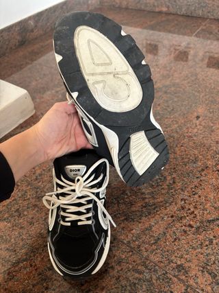 Sneakers Dior B22 Nero Argento Tg 36