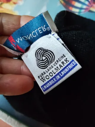 Berretto Moncler Lana Vergine Nero