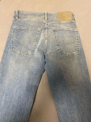 Pantalón Vaquero Pull&Bear Talla 36 Azul