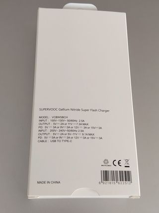 Caricabatterie compatibile OPPO OnePlus 100W con cavo USB-C