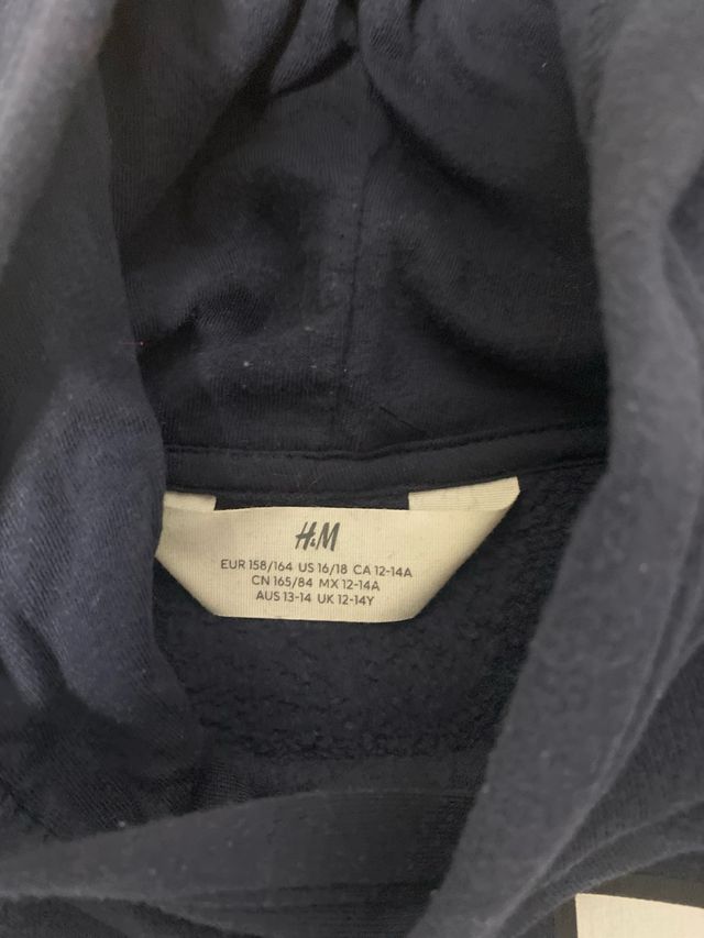 Sudadera H&M NYC Azul Marino Talla 12/14 Años