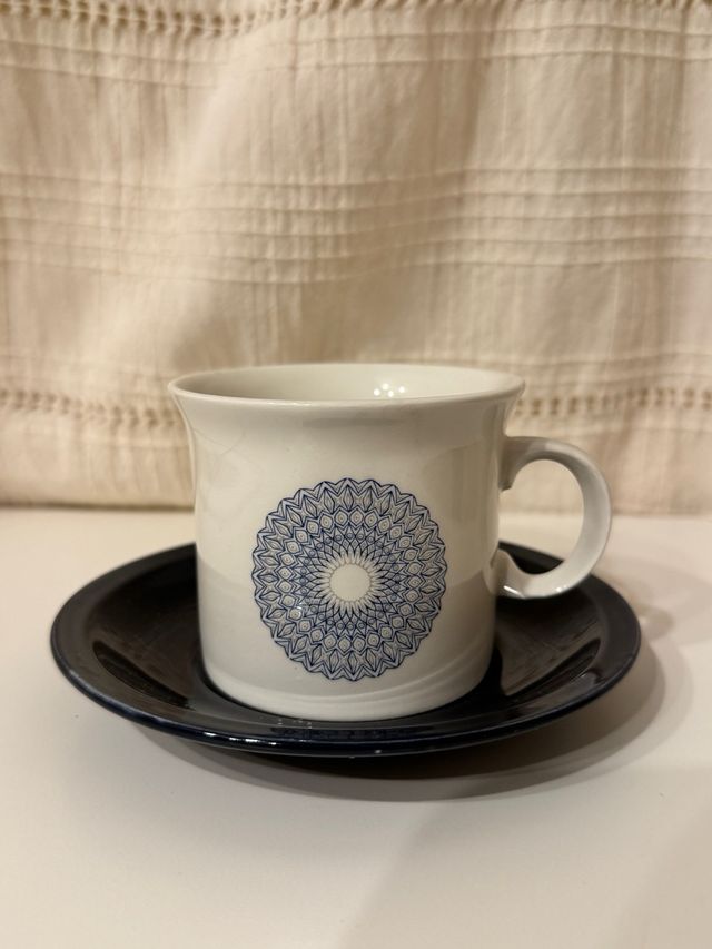 Tazze e piatti da colazione vintage anni '70