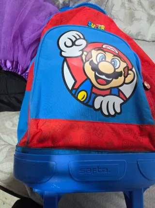 Mochila Safta Mario Bros Ruedas