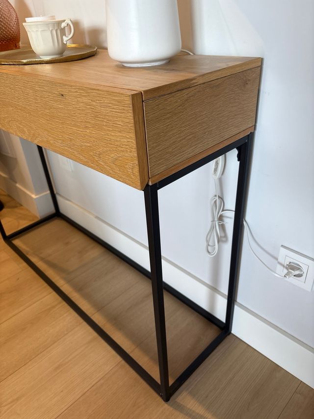 Aparador entrada madera y metal