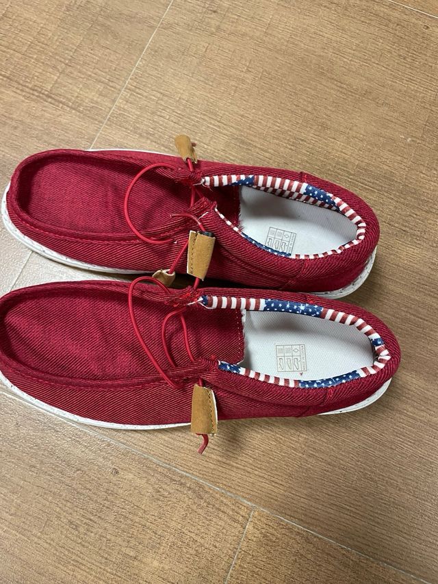 Náuticos Deportivos Rojos Talla 40 nuevos