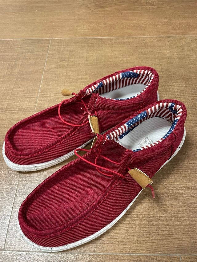 Náuticos Deportivos Rojos Talla 40 nuevos