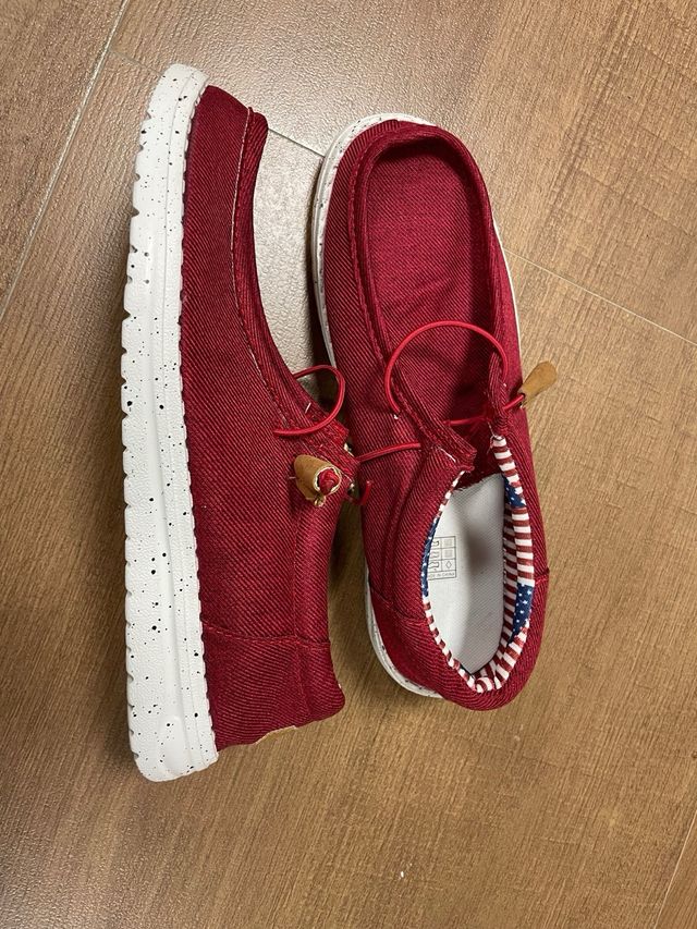 Náuticos Deportivos Rojos Talla 40 nuevos