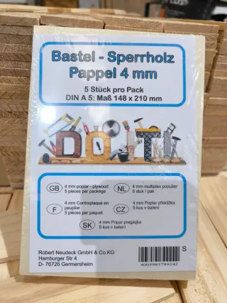 Madera Contrachapada de 4mm