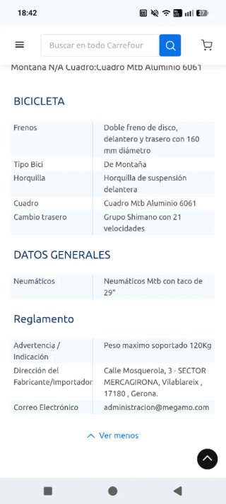 Bicicleta Racer 27.5 Azul