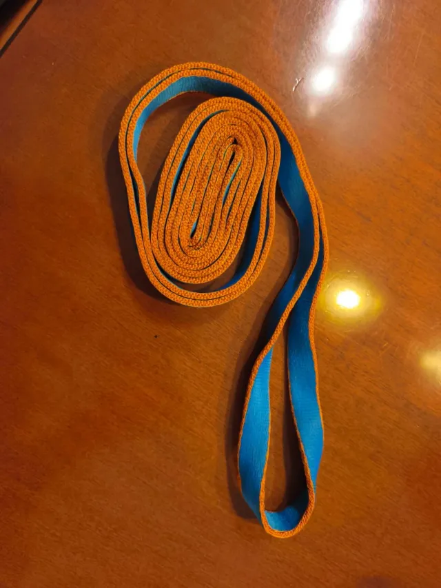 Anillo cinta tubular escalada naranja/azul