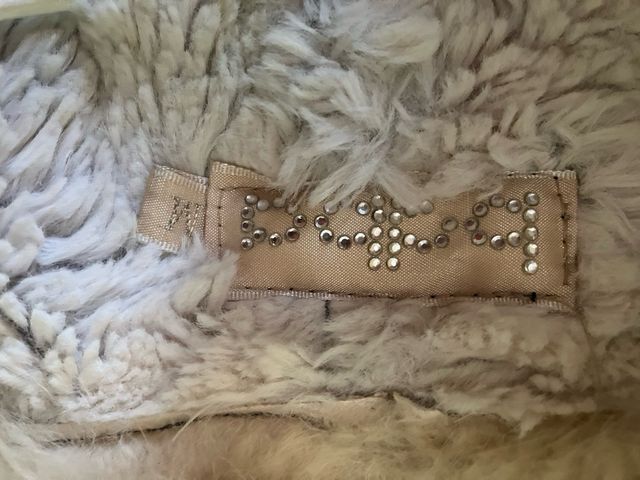 Chaleco Bdba efecto ante con cuello de lana