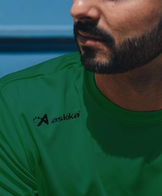 Camiseta Deportiva Unisex Talla XL Verde