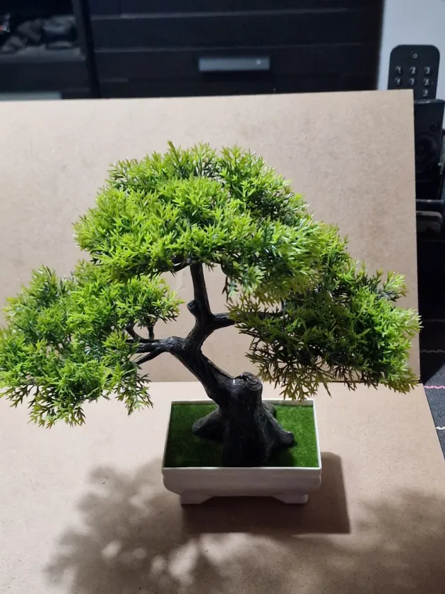 Bonsái artificial verde