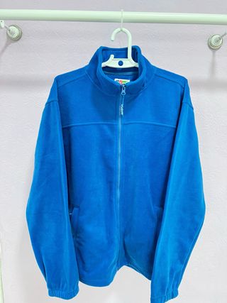 Chaqueta Forro Polar Azul talla L