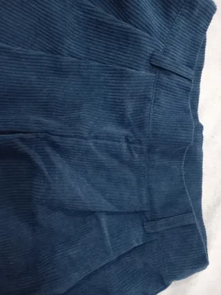 Pantaloni in velluto blu