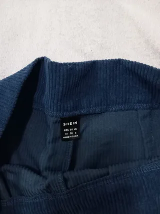 Pantaloni in velluto blu