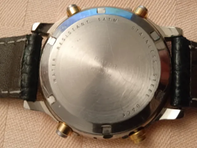 Reloj Racer Cronógrafo Acero y Oro