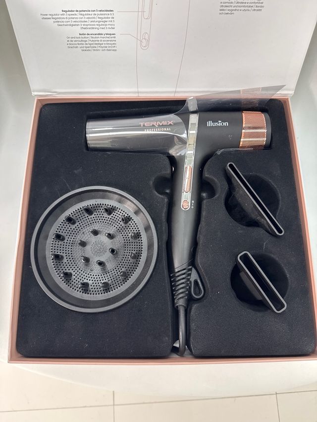 Secador Termix Illusion Negro y Dorado