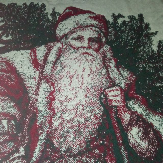 rug natalizio, americano (coperta, centrotavola)