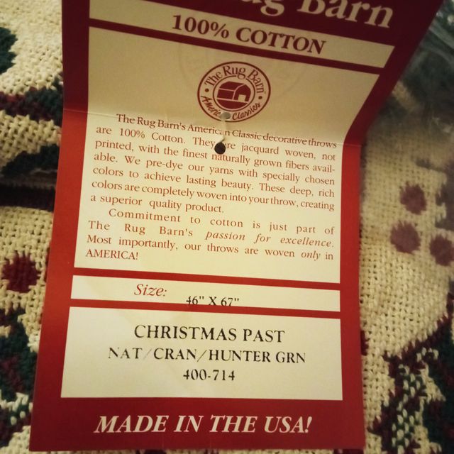 rug natalizio, americano (coperta, centrotavola)